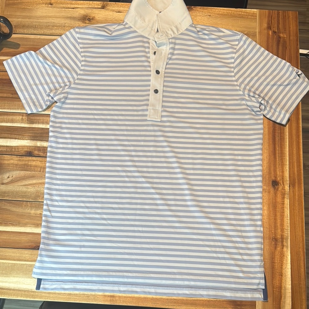 Greyson White and Purple Polo Shirt Modern Fit